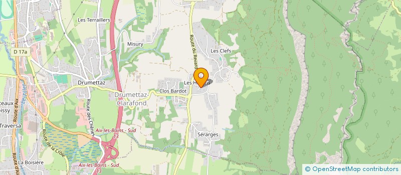 localisation de l'entreprise MONSIEUR BRUNO BURDET-BURDILLON  DRUMETTAZ-CLARAFOND