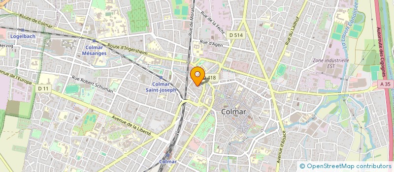 localisation de l'entreprise MONSIEUR BRUNO BURGER  COLMAR