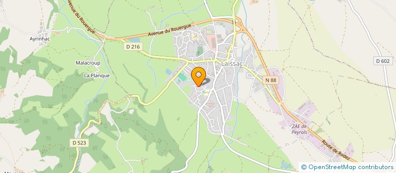 localisation de l'entreprise MONSIEUR BRUNO BURGUION  GAILLAC D'AVEYRON