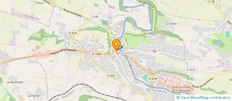 localisation de l'entreprise MONSIEUR BRUNO BUTET  LE PONT-DE-BEAUVOISIN