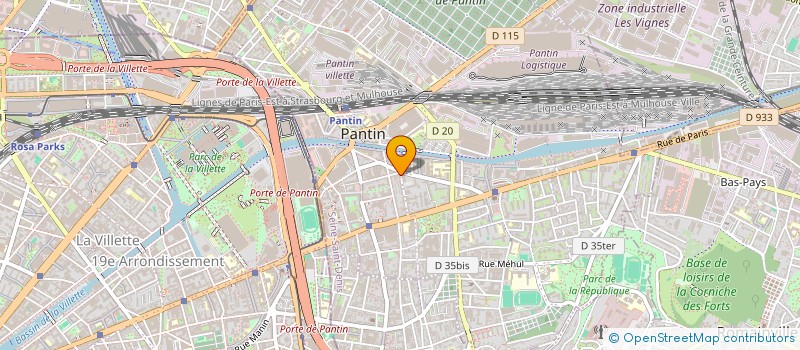 localisation de l'entreprise MONSIEUR BRUNO CACCAMISI à PANTIN