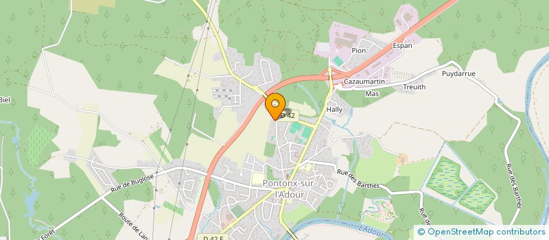 localisation de l'entreprise MONSIEUR BRUNO CADIMA à PONTONX-SUR-L'ADOUR