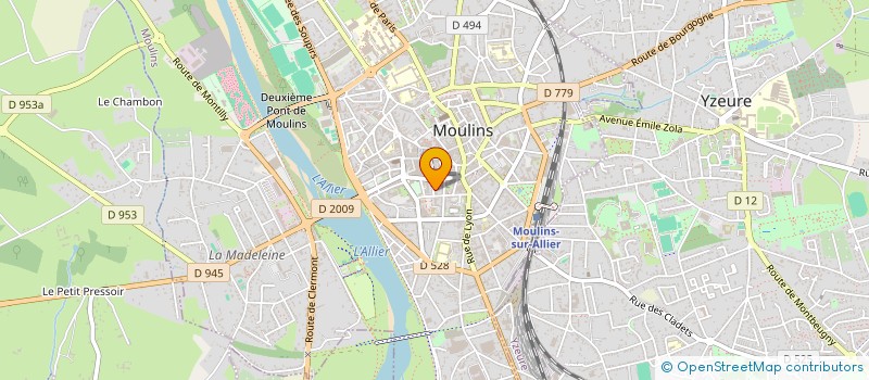 localisation de l'entreprise MONSIEUR BRUNO CADIOU  MOULINS