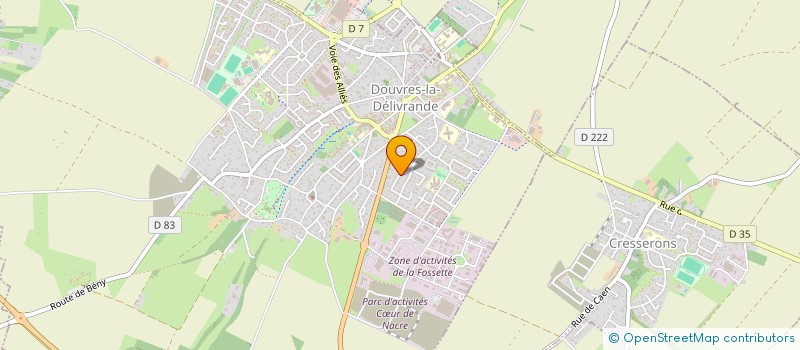 localisation de l'entreprise MONSIEUR BRUNO CAHAGNIER  DOUVRES-LA-DELIVRANDE