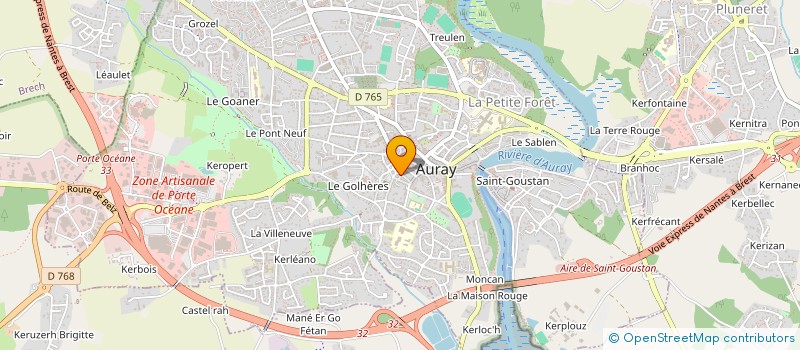 localisation de l'entreprise MONSIEUR BRUNO CAILLOCE à AURAY