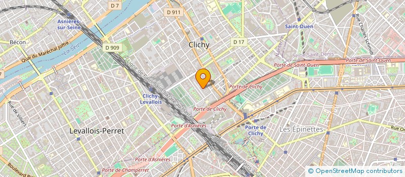 localisation de l'entreprise MONSIEUR BRUNO CAILLOUX à CLICHY