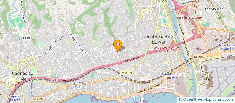 localisation de l'entreprise MONSIEUR BRUNO CALLIER à CAGNES-SUR-MER