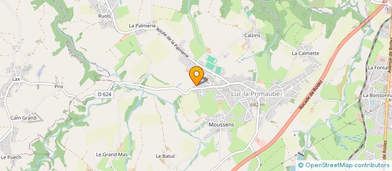 localisation de l'entreprise MONSIEUR BRUNO CALVIAC  LUC-LA-PRIMAUBE