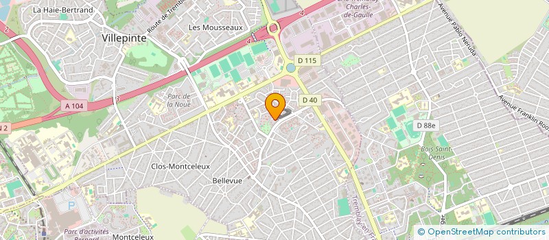 localisation de l'entreprise MONSIEUR BRUNO CAMBIER  VILLEPINTE