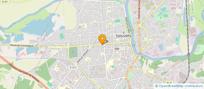 localisation de l'entreprise MONSIEUR BRUNO CAMILOTTO à SOISSONS