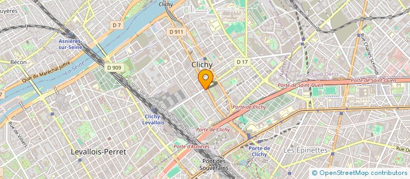 localisation de l'entreprise MONSIEUR BRUNO CAMMARATA à CLICHY