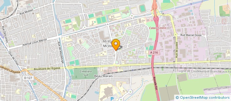 localisation de l'entreprise MONSIEUR BRUNO CAPET  CALAIS