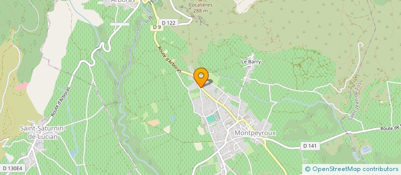 localisation de l'entreprise MONSIEUR BRUNO CAPORUSCIO  MONTPEYROUX