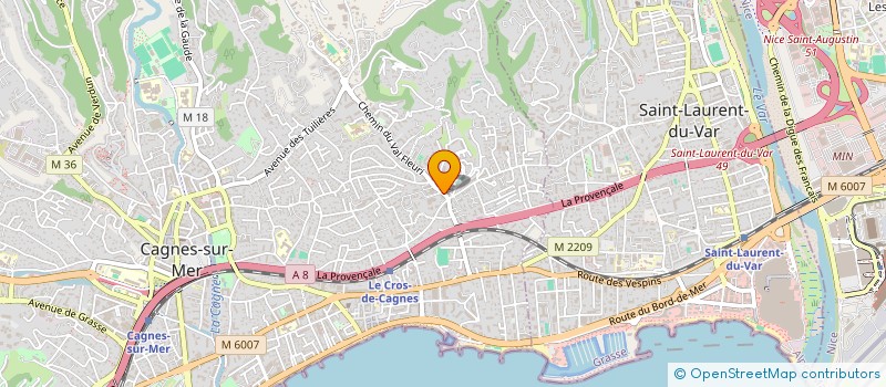 localisation de l'entreprise MONSIEUR BRUNO CAPRIOLI à CAGNES-SUR-MER