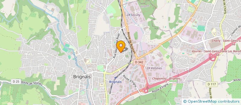 localisation de l'entreprise MONSIEUR BRUNO CARADEC  BRIGNAIS