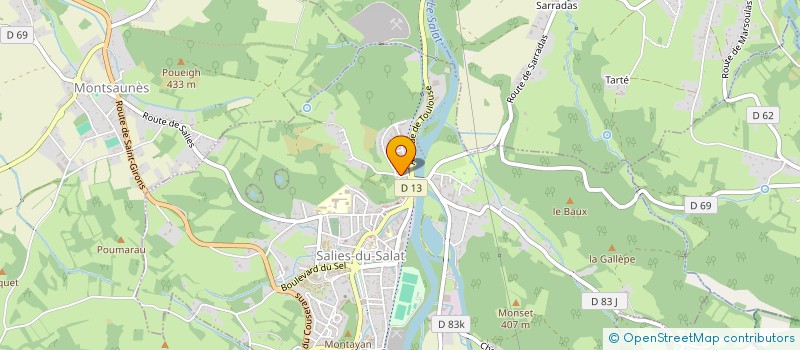 localisation de l'entreprise MONSIEUR BRUNO CARBONNE LACROIX  BELBEZE-EN-COMMINGES