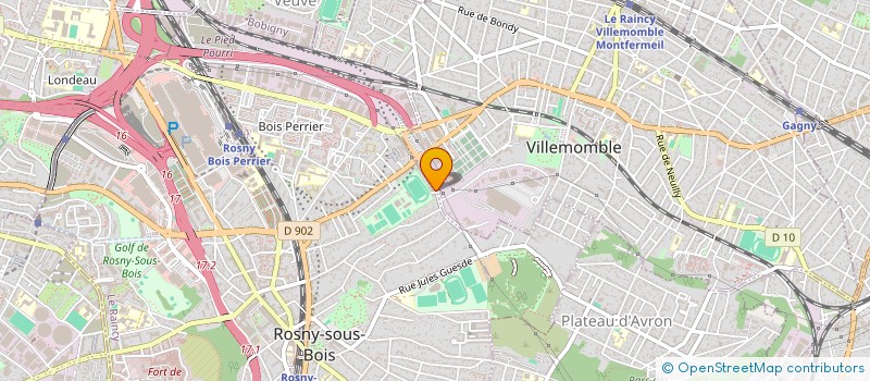 localisation de l'entreprise MONSIEUR BRUNO CARDOSO à ROSNY-SOUS-BOIS