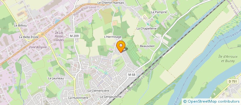 localisation de l'entreprise MONSIEUR BRUNO CARIOU  THOUARE-SUR-LOIRE