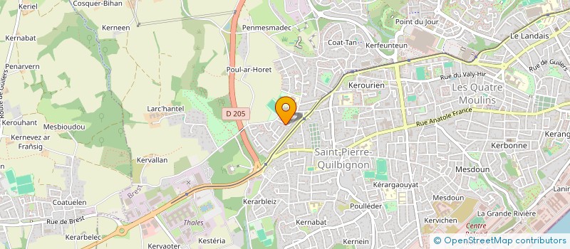 localisation de l'entreprise MONSIEUR BRUNO CAROFF à BREST