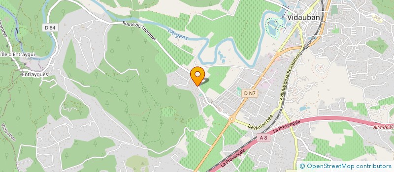 localisation de l'entreprise MONSIEUR BRUNO CARPENTIER  VIDAUBAN