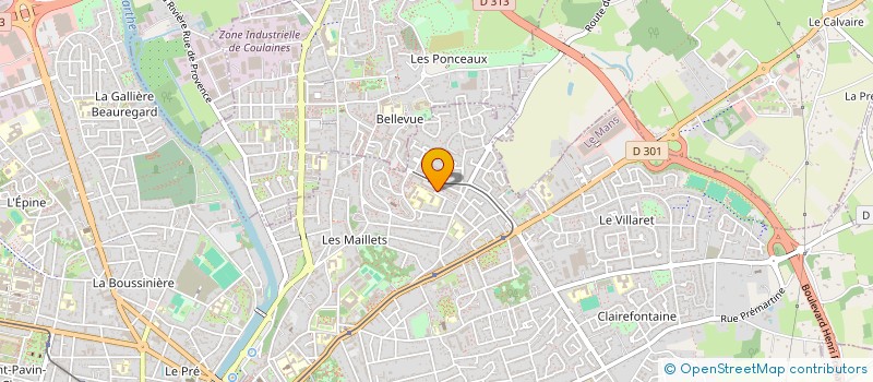 localisation de l'entreprise MONSIEUR BRUNO CARREAU à LE MANS