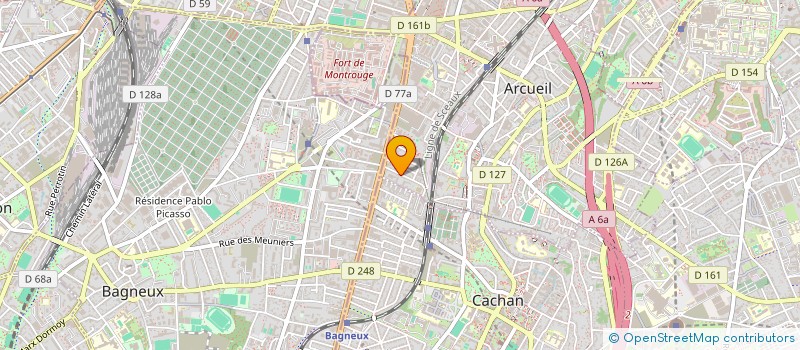 localisation de l'entreprise MONSIEUR BRUNO CARREEL à ARCUEIL