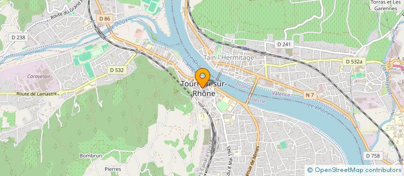 localisation de l'entreprise MONSIEUR BRUNO CARRINHO à TOURNON-SUR-RHONE