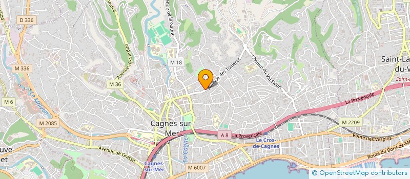 localisation de l'entreprise MONSIEUR BRUNO CARTA à CAGNES-SUR-MER