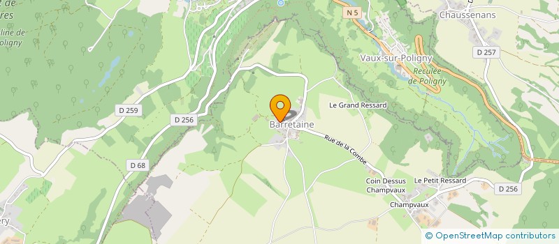 localisation de l'entreprise MONSIEUR BRUNO CARTIER  POLIGNY