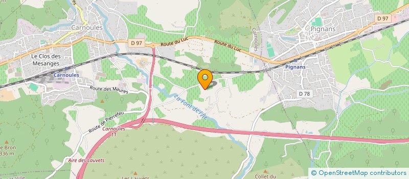 localisation de l'entreprise MONSIEUR BRUNO CARUETTE  CARNOULES