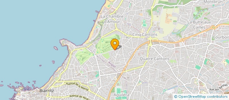 localisation de l'entreprise MONSIEUR BRUNO CASSAGNE  ANGLET