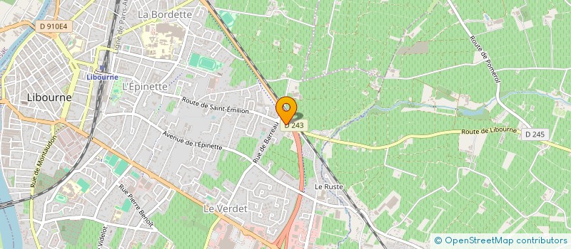 localisation de l'entreprise MONSIEUR BRUNO CASTAGNA  LIBOURNE