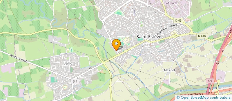 localisation de l'entreprise MONSIEUR BRUNO CASTANY  SAINT-ESTEVE