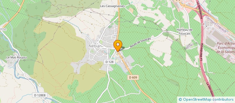 localisation de l'entreprise MONSIEUR BRUNO CASTES  PERET