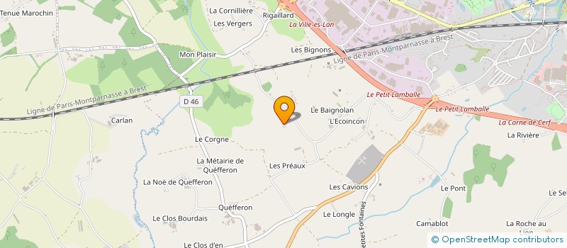 localisation de l'entreprise MONSIEUR BRUNO CAUDAL à LAMBALLE-ARMOR
