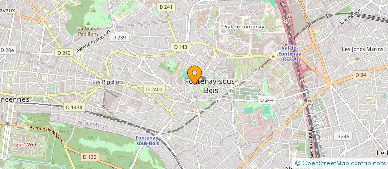 localisation de l'entreprise MONSIEUR BRUNO CAZE à FONTENAY-SOUS-BOIS