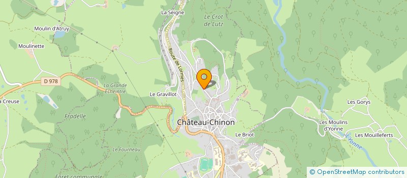 localisation de l'entreprise MONSIEUR BRUNO CAZEAUX  CHATEAU-CHINON (VILLE)