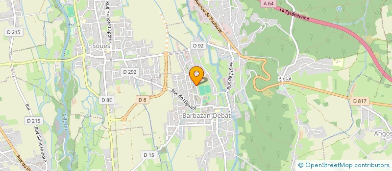 localisation de l'entreprise MONSIEUR BRUNO CAZENAVE  BARBAZAN-DEBAT