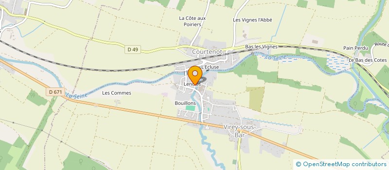 localisation de l'entreprise MONSIEUR BRUNO CELSE  VIREY-SOUS-BAR