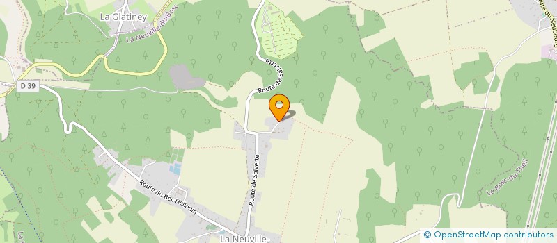 localisation de l'entreprise MONSIEUR BRUNO CERISIER  LA NEUVILLE-DU-BOSC