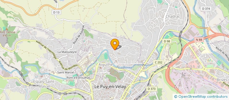 localisation de l'entreprise MONSIEUR BRUNO CHABANON-POUGET  AIGUILHE