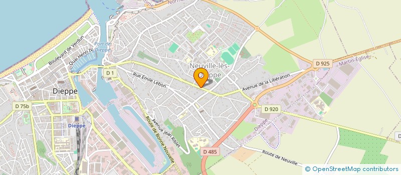 localisation de l'entreprise MONSIEUR BRUNO CHAILLET à DIEPPE