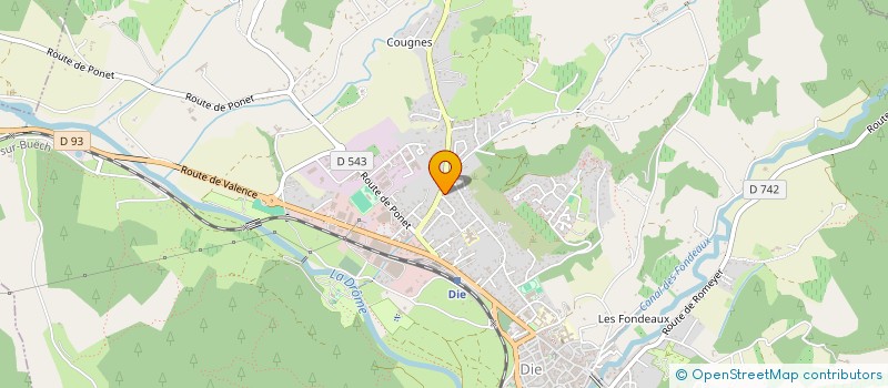 localisation de l'entreprise MONSIEUR BRUNO CHAIX  DIE