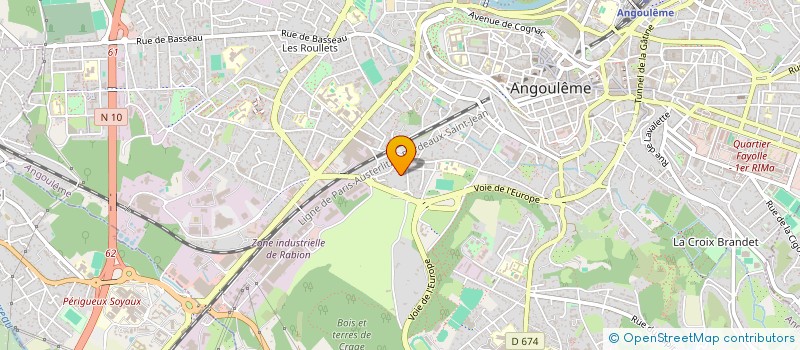 localisation de l'entreprise MONSIEUR BRUNO CHALLARD à ANGOULEME