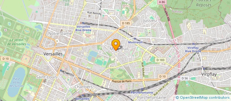 localisation de l'entreprise MONSIEUR BRUNO CHAMBRIARD à VERSAILLES