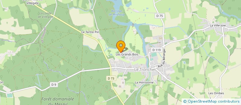 localisation de l'entreprise MONSIEUR BRUNO CHAMPAGNE  LE TRONCHET