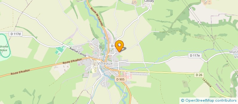 localisation de l'entreprise MONSIEUR BRUNO CHAMPONNOIS  VITTEAUX