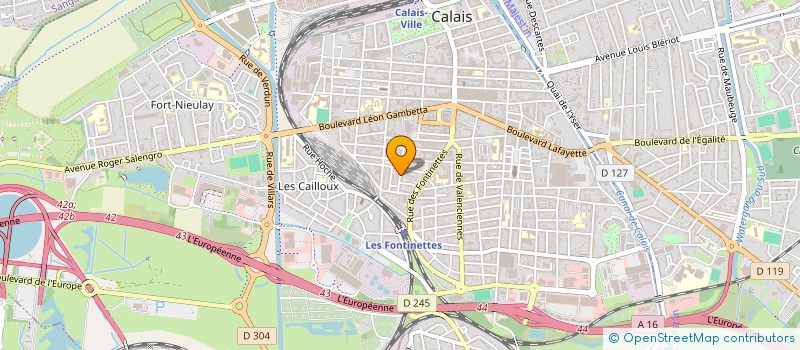 localisation de l'entreprise MONSIEUR BRUNO CHAPON  CALAIS