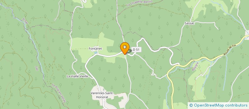 localisation de l'entreprise MONSIEUR BRUNO CHAPPON  VARENNES-SAINT-HONORAT