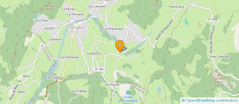 localisation de l'entreprise MONSIEUR BRUNO CHARDON  BOGEVE